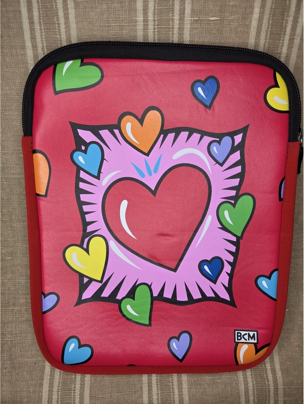 Burton Morris IPad Tablet Case Red 10"x8"